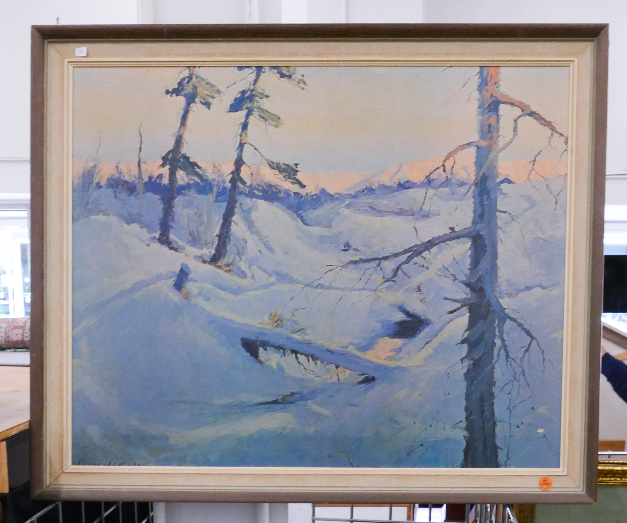 Appraisal: Vintage Sydney Laurence Winter Landscape Giclee Framed- x ''