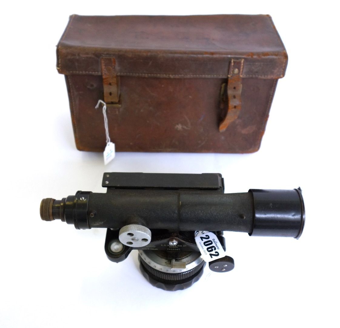 Appraisal: An ebonised brass theodolite by E R Watts and Sons