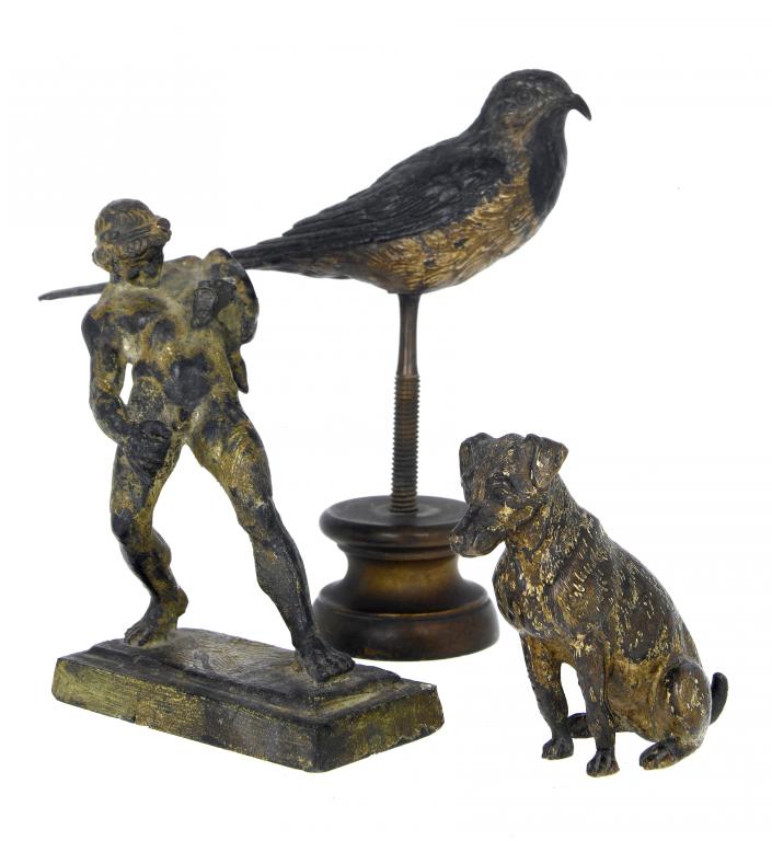 Appraisal: AN AUSTRIAN COLD PAINTED BRONZE MODEL OF A DOG A