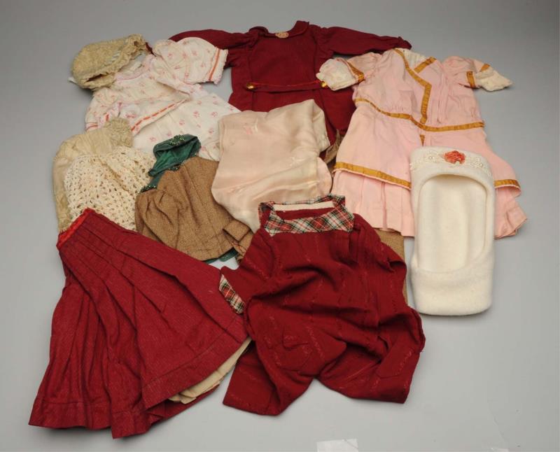 Appraisal: Large Lot of Antique Doll Clothing Child s lace dress