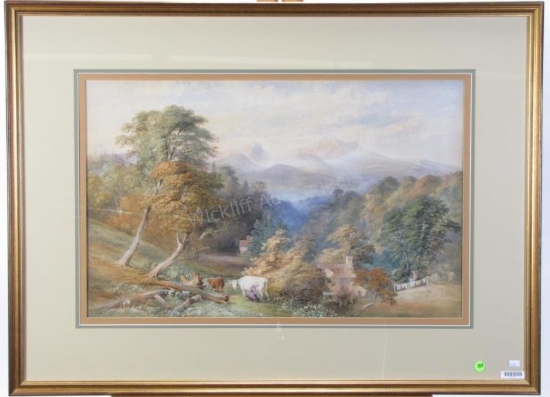 Appraisal: Thomas Lindsay UK - x Pencil WC signed lower left