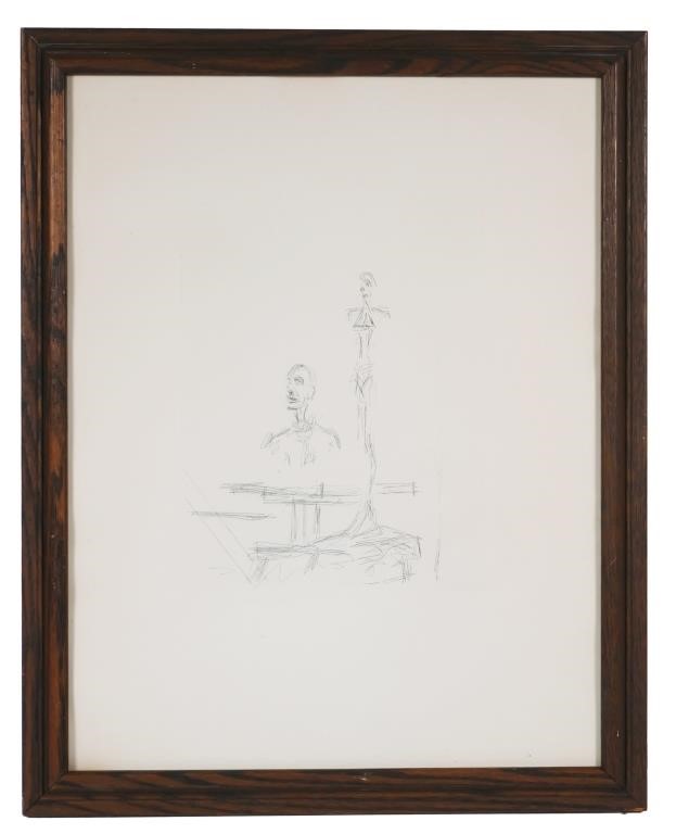 Appraisal: ALBERTO GIACOMETTI ETCHING THE SEARCHAlberto Giacometti Italian - etching titled