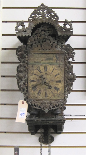 Appraisal: DUTCH FRISIAN STOELKLOK th century style an early wall clock