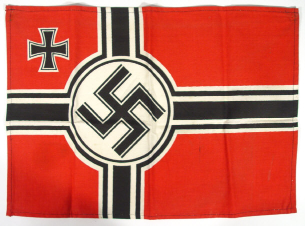 Appraisal: Military interest German swastika design flag cm x cm