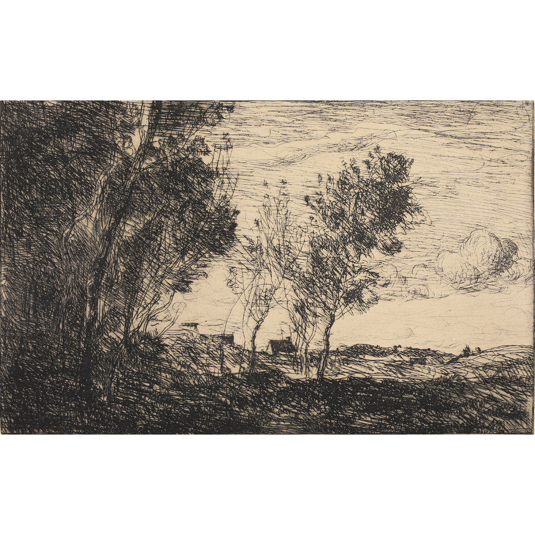 Appraisal: PRINT JEAN BAPTISTE CAMILLE COROT Jean Baptiste Camille Corot French