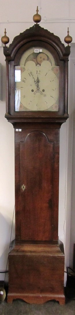 Appraisal: An th century oak eight day longcase clock with thirteen