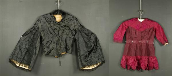 Appraisal: - Two Victorian Jackets Two Victorian jackets one maroon l