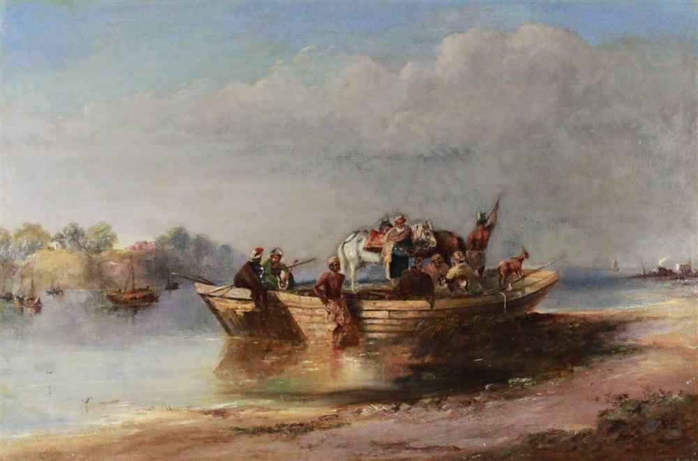 Appraisal: SIR CHARLES D'OYLY BRITISH - ON THE RIVER - INDIA