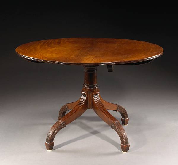 Appraisal: A George III mahogany breakfast table late th early th