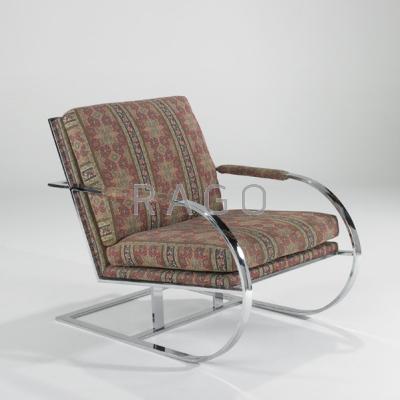 Appraisal: MILO BAUGHMAN THAYER COGGIN Lounge chair High Point North Carolina