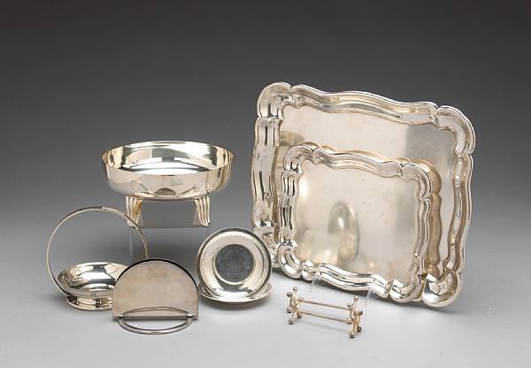 Appraisal: SilverProperty of various owners Comprising partial tea and coffee set