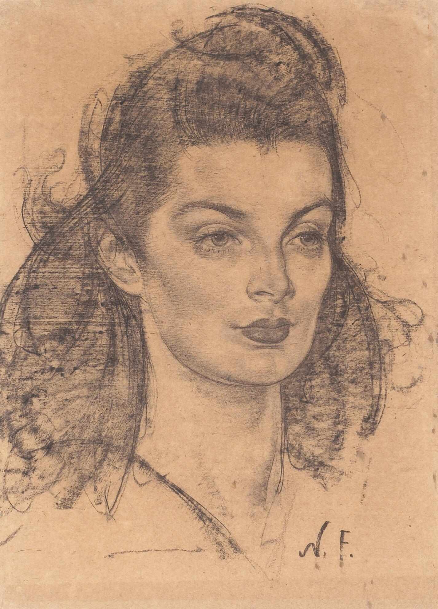 Appraisal: Nikolai Fechin Russian - Portrait of Ellen initialed 'N F