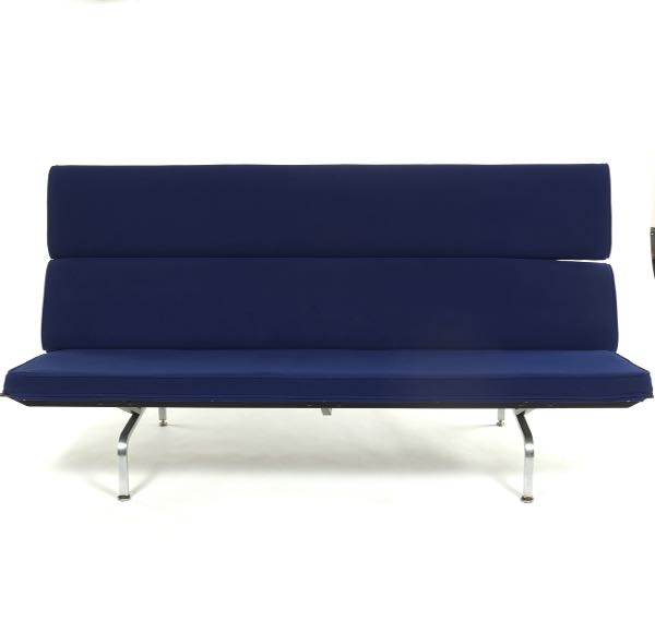 Appraisal: COMPACT SOFA DESIGNED BY EAMES x x Eames upholstered compact