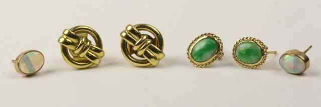 Appraisal: A pair of ct gold circular ear studs a pair