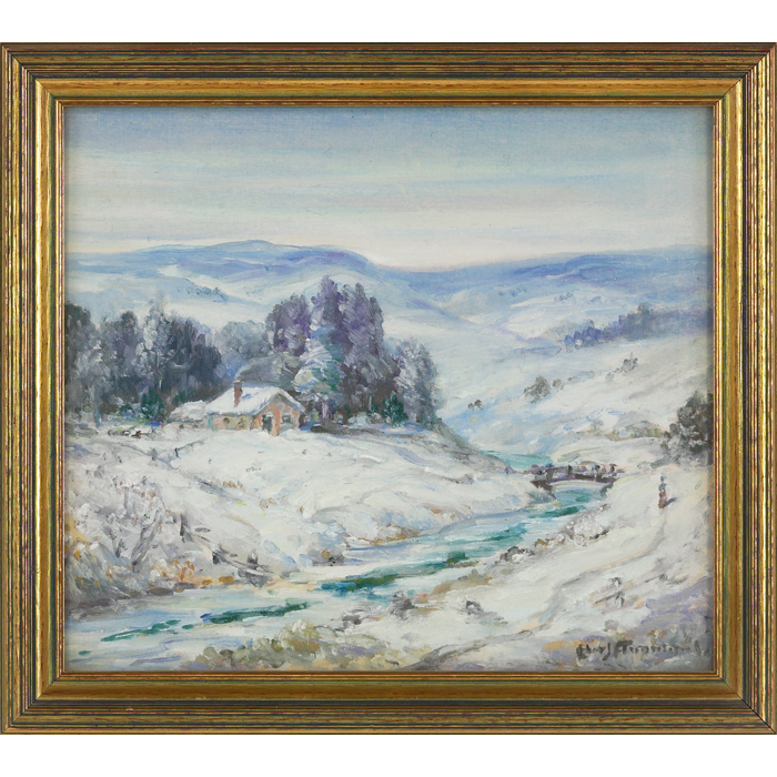 Appraisal: Edward Joseph Finley Timmons American - Winterscape c oil on