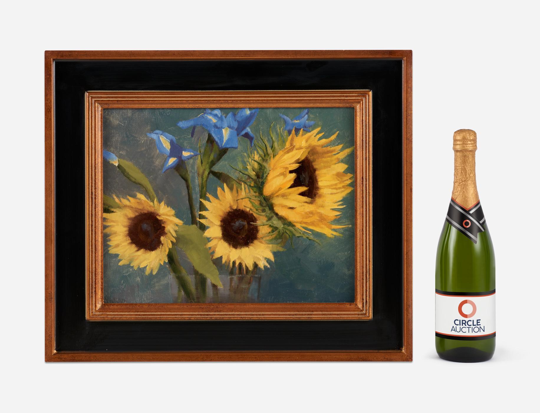 Appraisal: SEAN CONRAD SUNFLOWERS OIL ON CANVAS Sean Conrad New Mexico