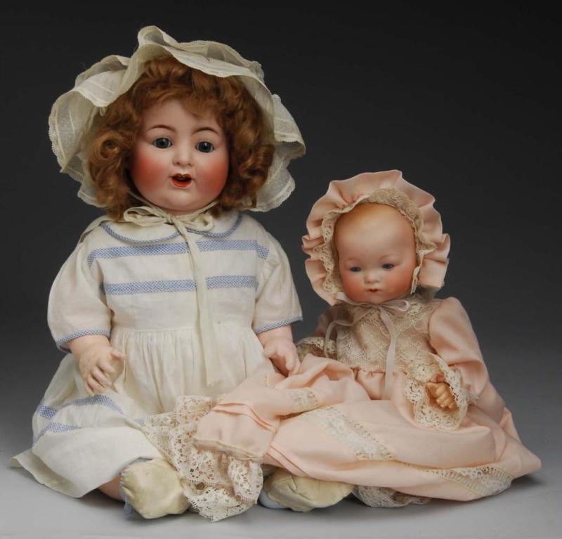 Appraisal: Lot of German Bisque Dolls Description Ca to Bisque socket