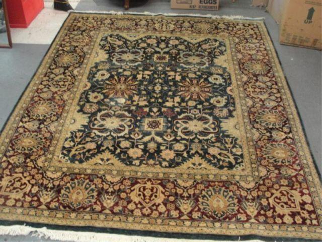 Appraisal: Handmade Open Field Arts Crafts Style Carpet Dimensions ' x