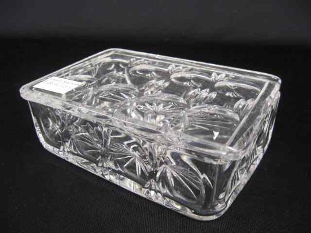 Appraisal: Hawkes Cut Glass Dresser Box rectangular '' x '' signed