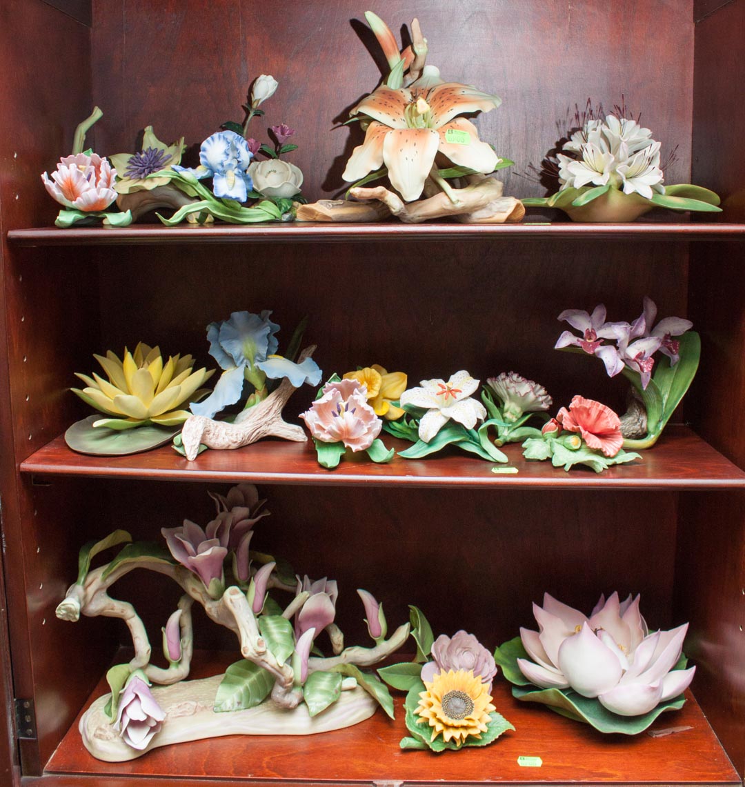 Appraisal: Assortment of Lenox and other porcelain flowers