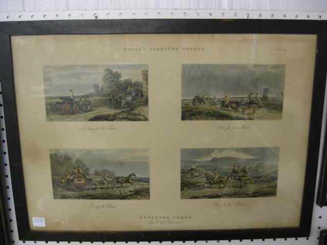 Appraisal: Fores's Sporting Scraps ''Sporting Traps'' Engraving four scenes overall image