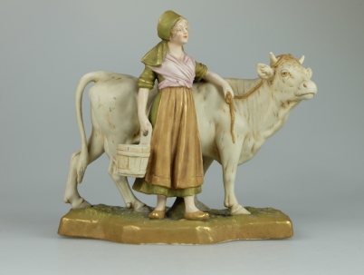 Appraisal: Royal Dux figure of the Milkmaid Pink triangle to base