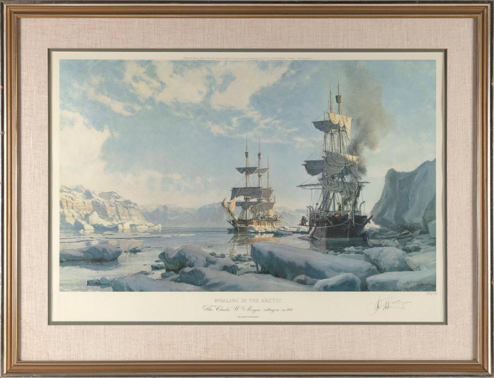 Appraisal: JOHN STOBART MASSACHUSETTS FLORIDA B WHALING IN THE ARCTIC THE