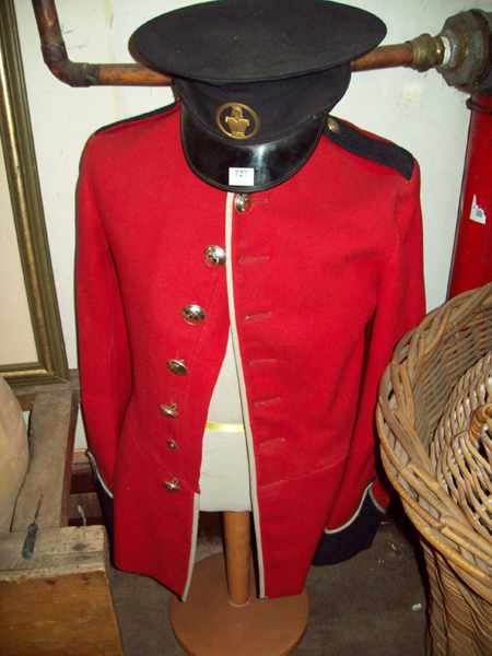 Appraisal: AN ENGLISH MILITARY TYPE JACKET AND HAT