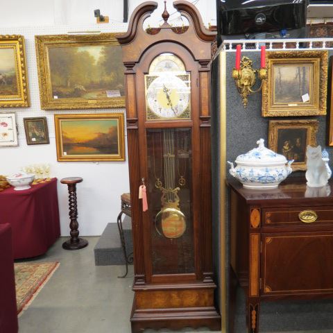 Appraisal: Grandfather Clock by Colonial moon phase with chimes tall excellent