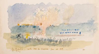 Appraisal: Hugh Casson - The Anniversary Fireworks at Eton College th