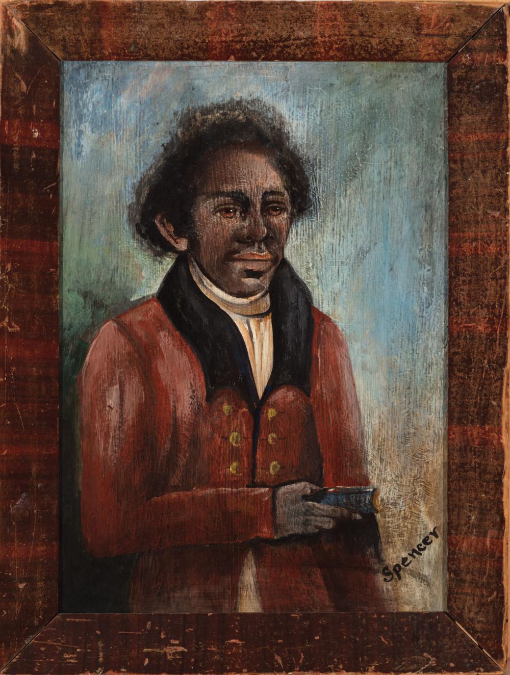 Appraisal: Southern School th c Portrait of a Man in Red