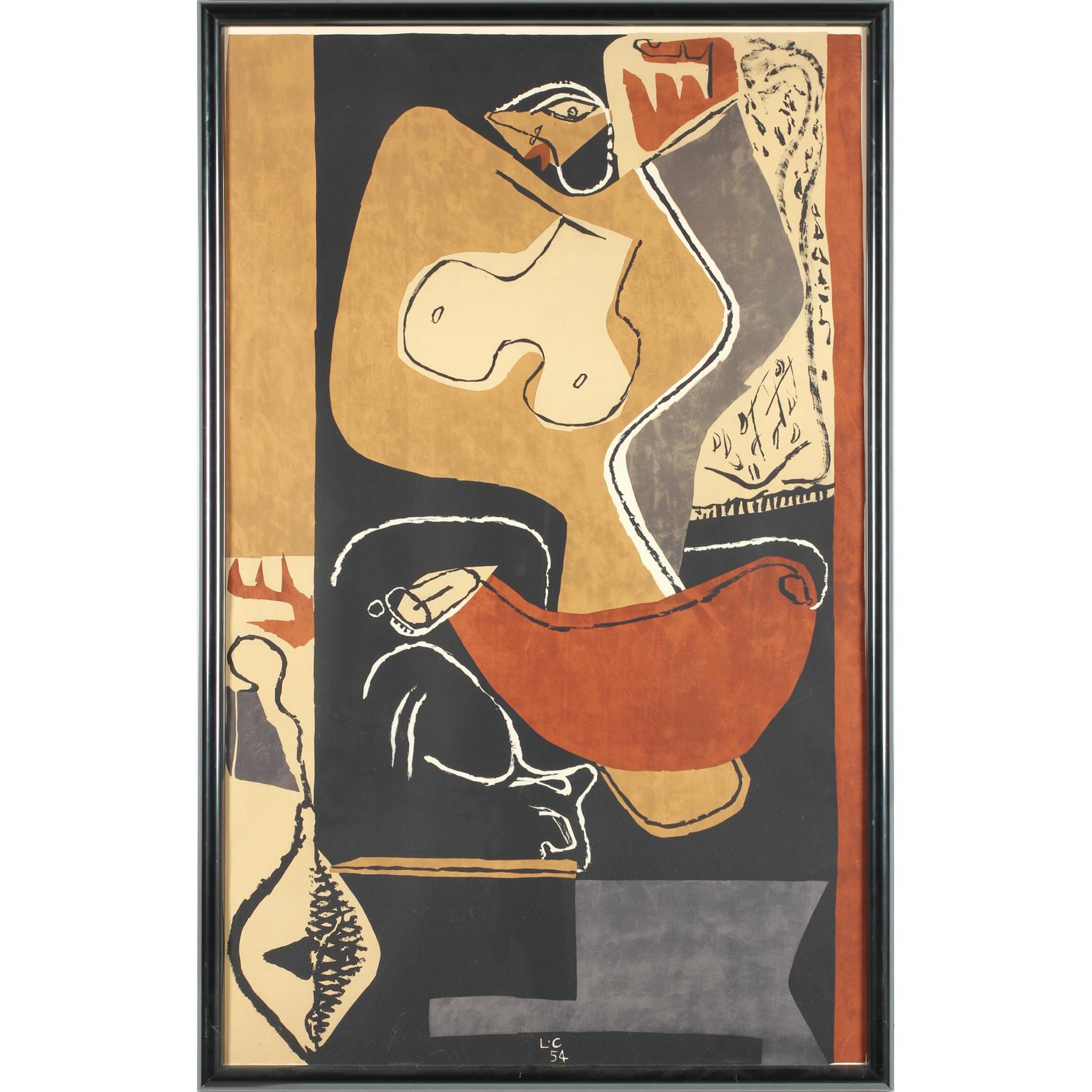 Appraisal: Le Corbusier French - Femme a la Main Levee lithograph