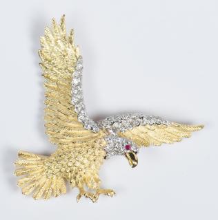 Appraisal: Rosenthal American Eagle Brooch American Bald Eagle Herbert Rosenthal Bicentennial