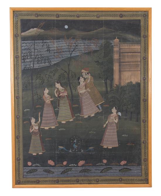 Appraisal: Sale Lot An Indian Mughal Painting depicting a prince and