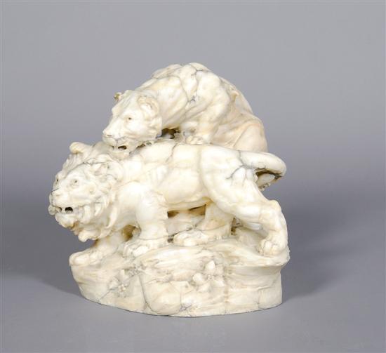 Appraisal: An Italian Marble Figural Group Antonio Frilli Height inches