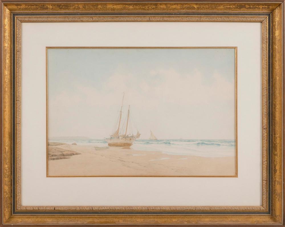 Appraisal: ATTRIBUTED TO FREDERIC SCHILLER COZZENS NEW YORK - BEACHED VESSEL