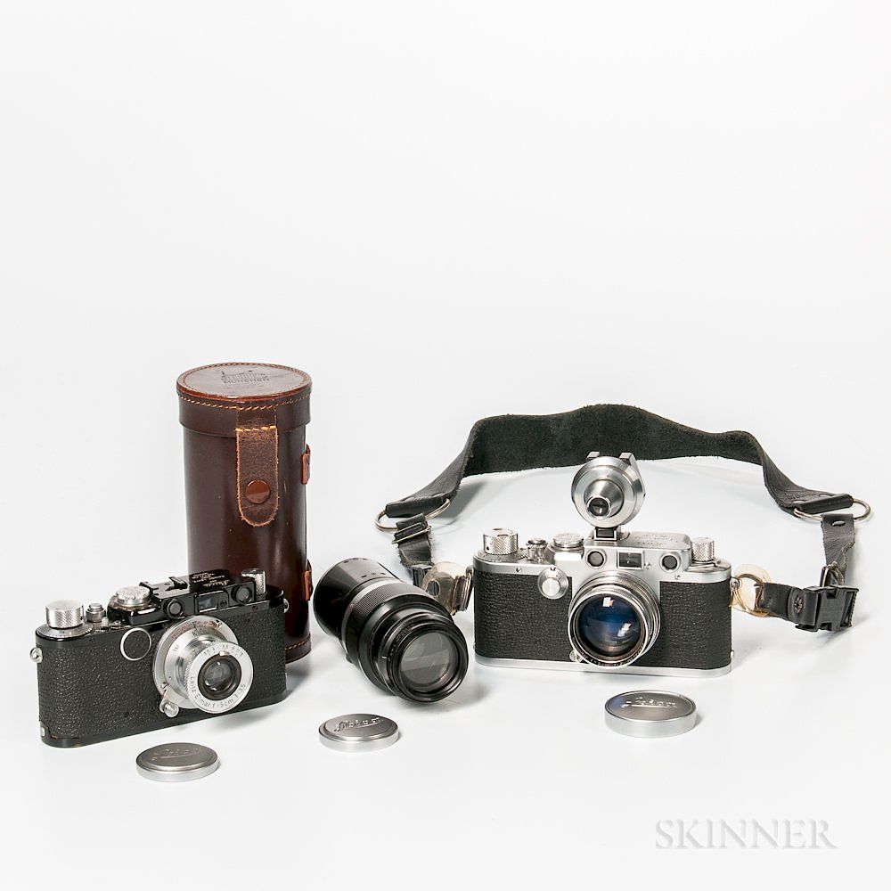 Appraisal: Leica IIIF with Two Lenses and an Assembled Leica Leica