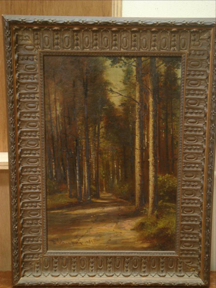 Appraisal: Benjamin Champney American NH - o c Cathedral Pines White