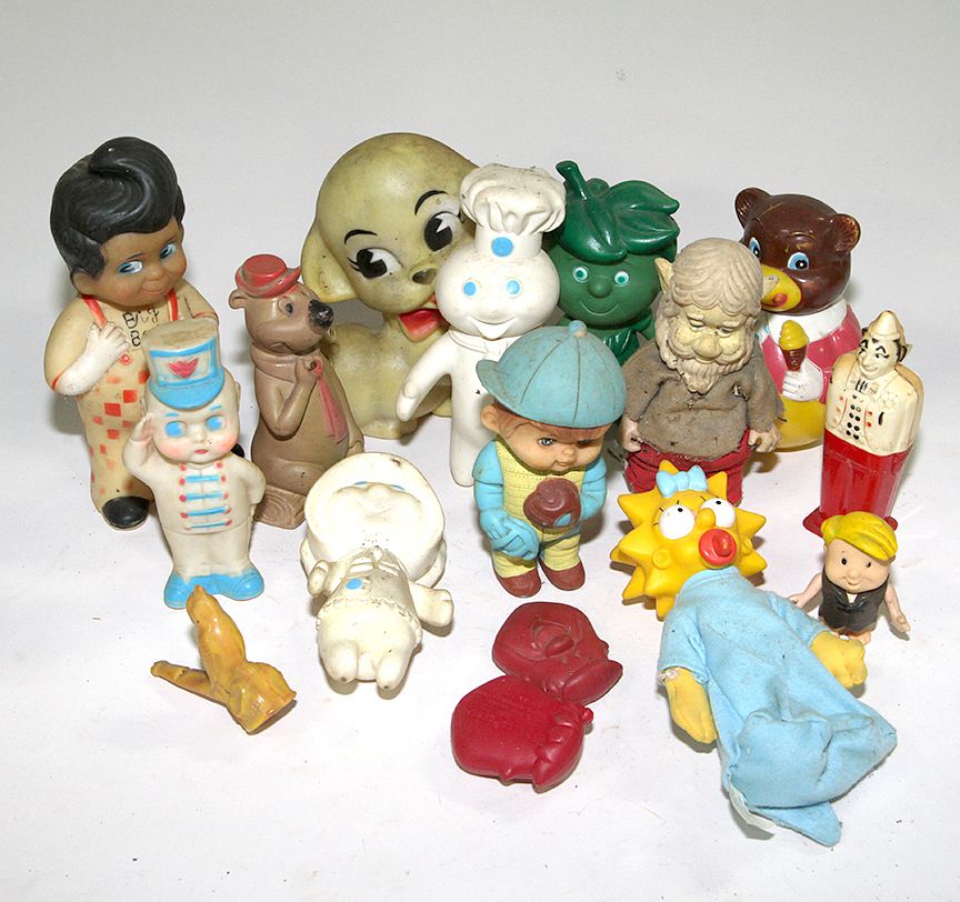 Appraisal: Assorted Toy Lot A seventeen piece lot of various rubber