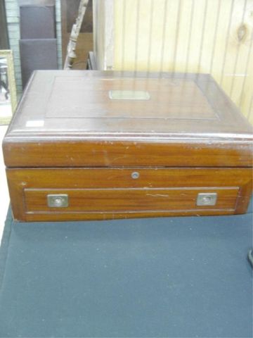 Appraisal: LARGE SILVERWARE CHEST-NEEDS RELINED