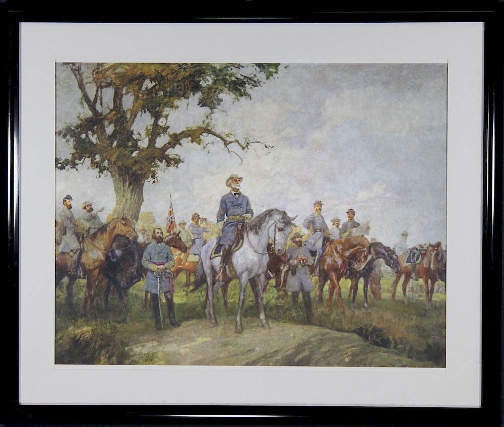 Appraisal: Framed Print of General Robert E Lee Framed Print of