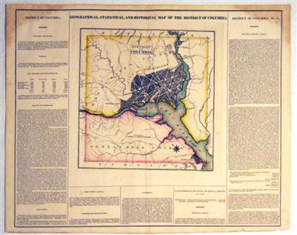 Appraisal: piece Hand-Colored Engraved Map Geographical Statistical and Historical Map of