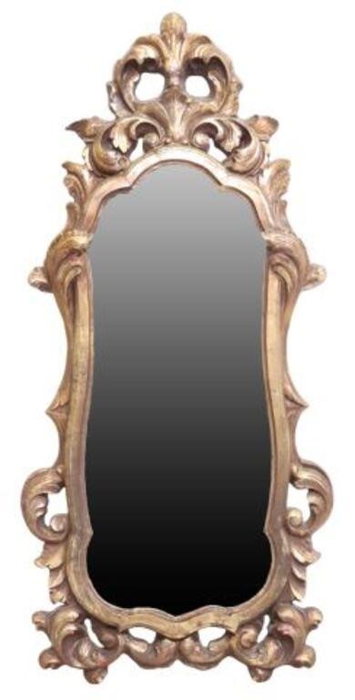 Appraisal: Louis XV style gilt wall mirror th c having large