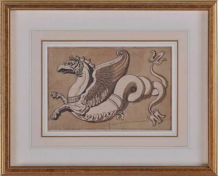 Appraisal: FRENCH SCHOOL A STUDY OF CHIMERA AND CHEVAL DU CARROUSEL