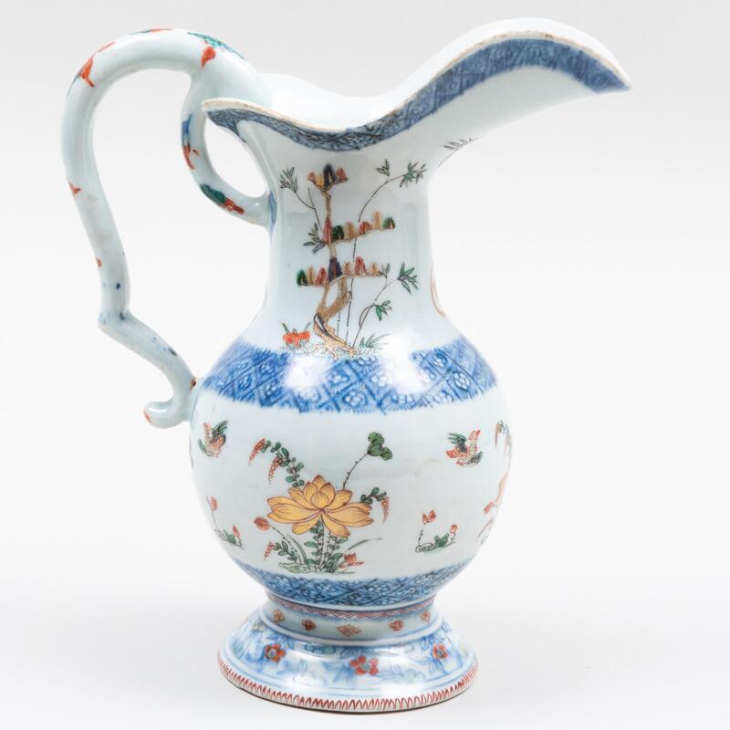 Appraisal: Chinese Imari Porcelain Jug Unmarked x x in Condition Minor