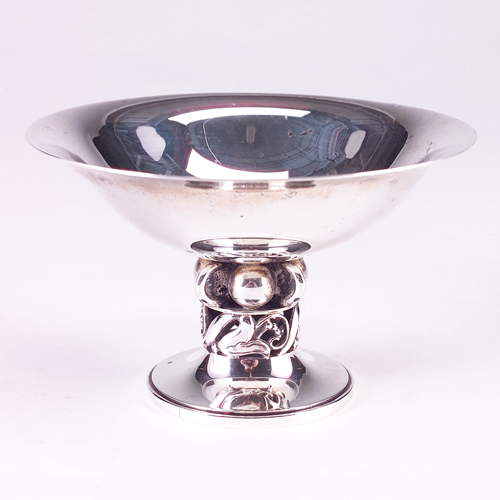 Appraisal: Georg Jensen tazza Lily-of-the-Valley motif t o x