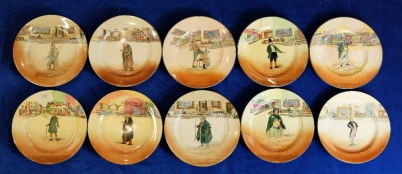 Appraisal: Royal Doulton Dickens seriesware rack plates to include Tony Weller