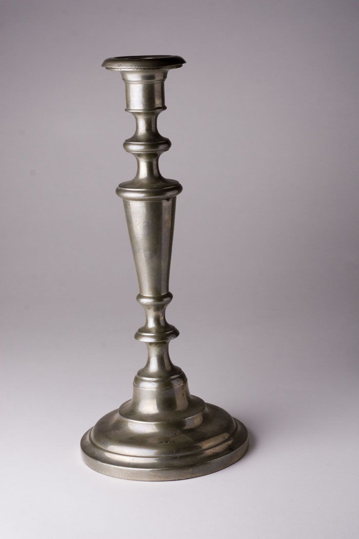 Appraisal: PEWTER CANDLESTICK TAUNTON BRITANNIA MANUFACTURING COMPANY - Taunton Massachusetts Maker's