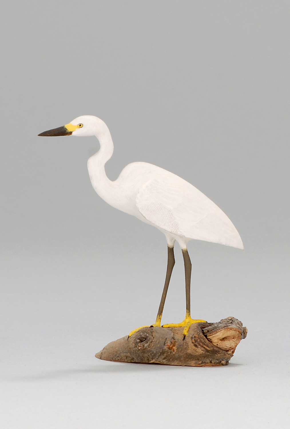 Appraisal: MINIATURE WHITE EGRET By Harold Gibbs of Barrington Rhode Island