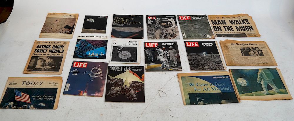 Appraisal: Photos Life Soviet Life Look Magazine Others Group of Apollo